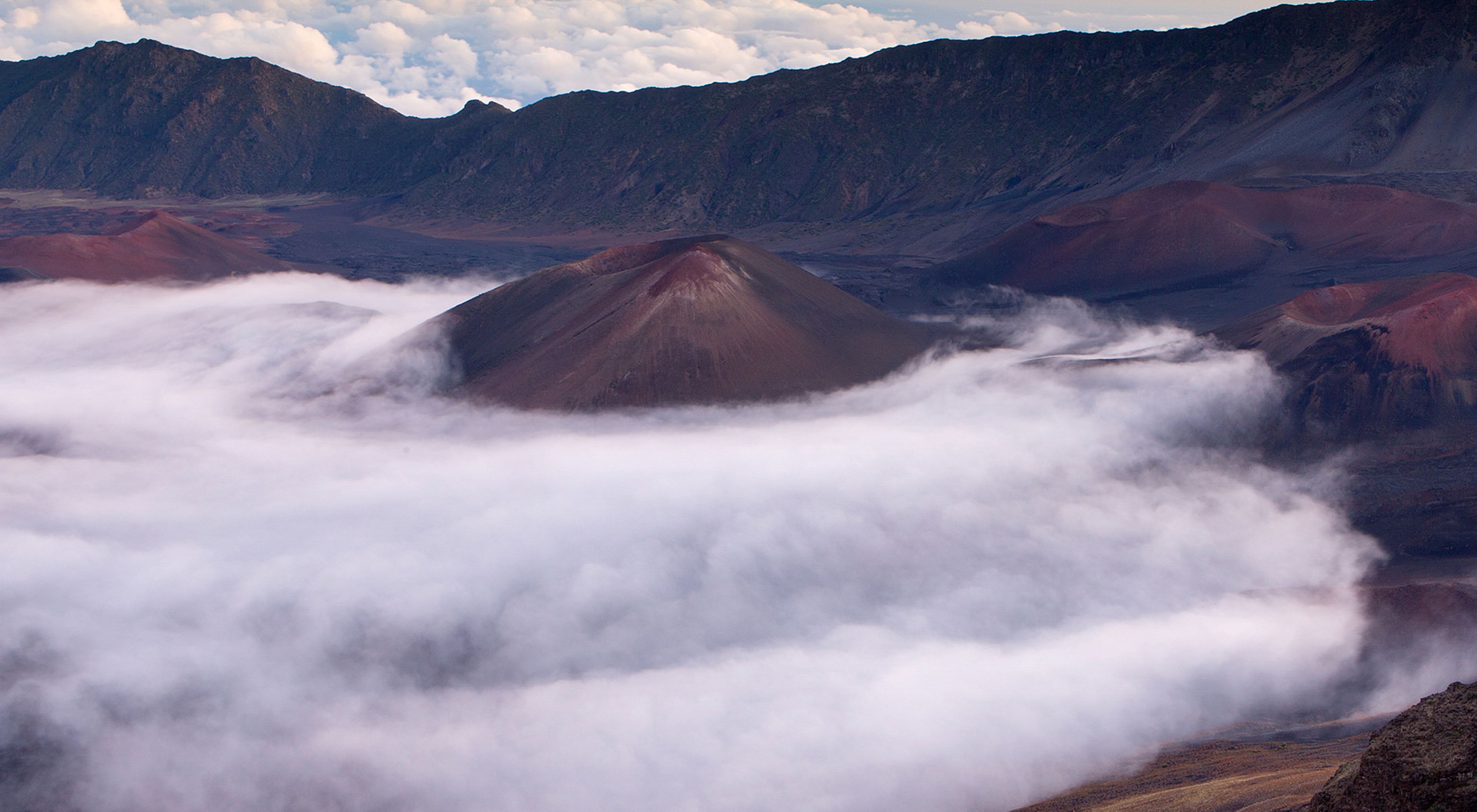 Crater at Haleakala National Park on Maui, Hawaii.