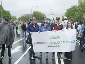 The Nature Conservancy participates in the Earth Day March for Science on the National Mall in Washington, DC, April 22, 2017.