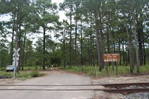 Calloway Forest Preserve entrance view from the street.