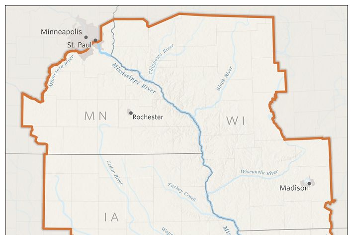 a map of the upper mississippi foodscape.