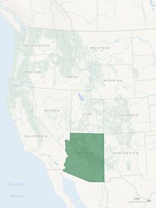 Western state drought map