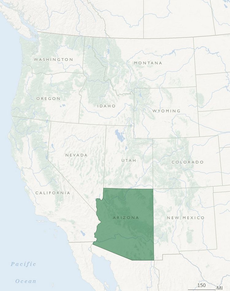 Western state drought map