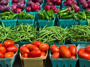 Buying locally grown produce helps to support your community's economy and cuts down on energy used for transportation. 