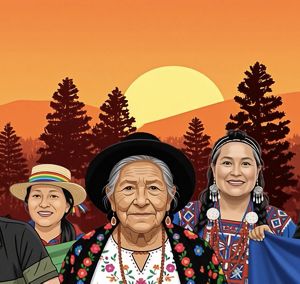 illustration of indigenous peoples in latin america.