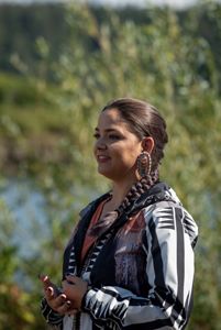 Candid headshot of Stillaguamish Tribal member and Fisheries Director Kadi Bizyayeva.