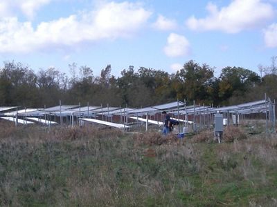Outdoor research site to monitor climate effects on tallgrass prairie soils.