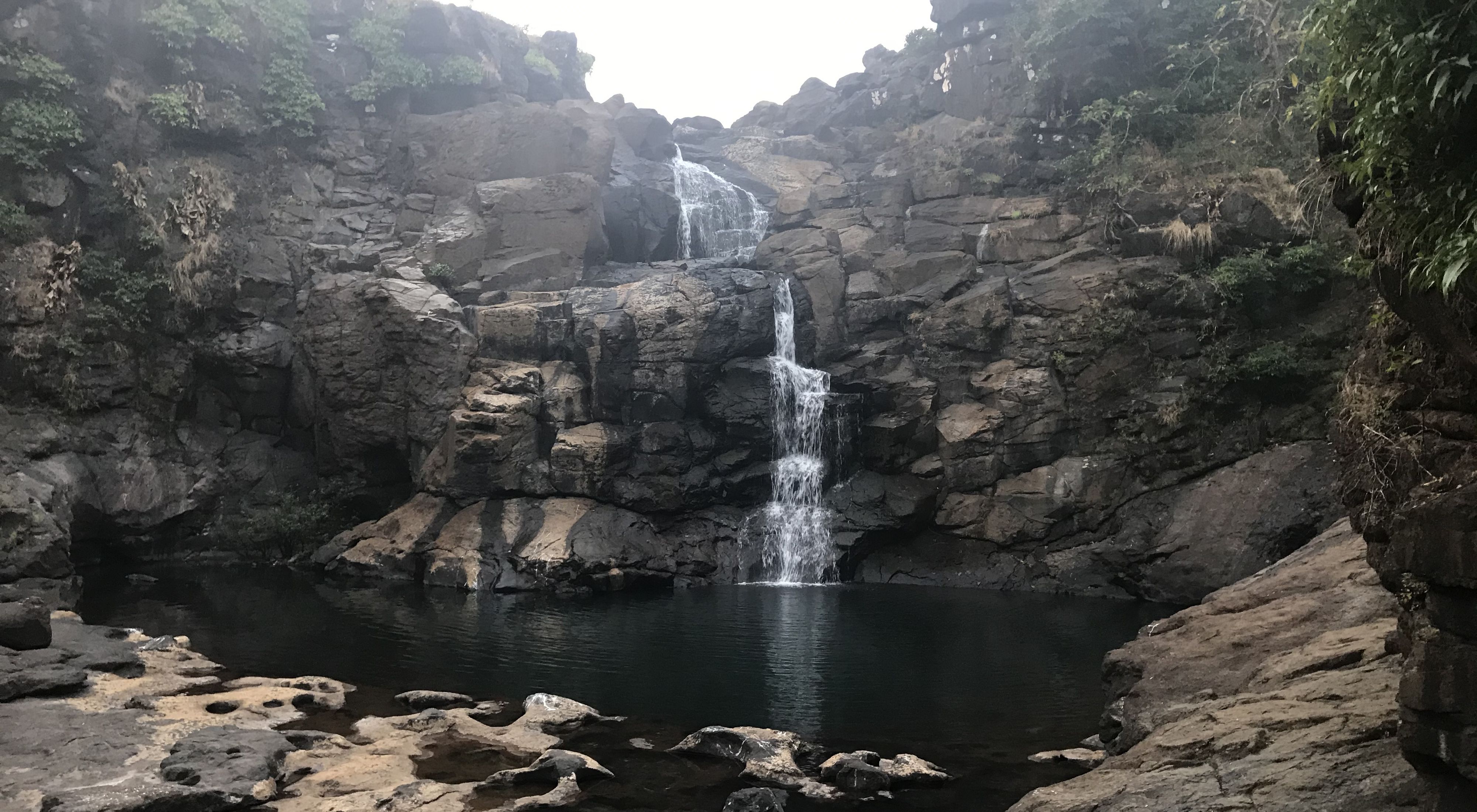 A waterfall in Bhimashanker Wildlife Sanctuary