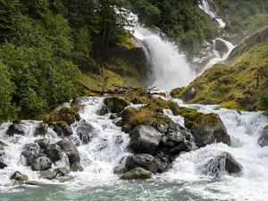 A waterfall in the Tongass National Forest