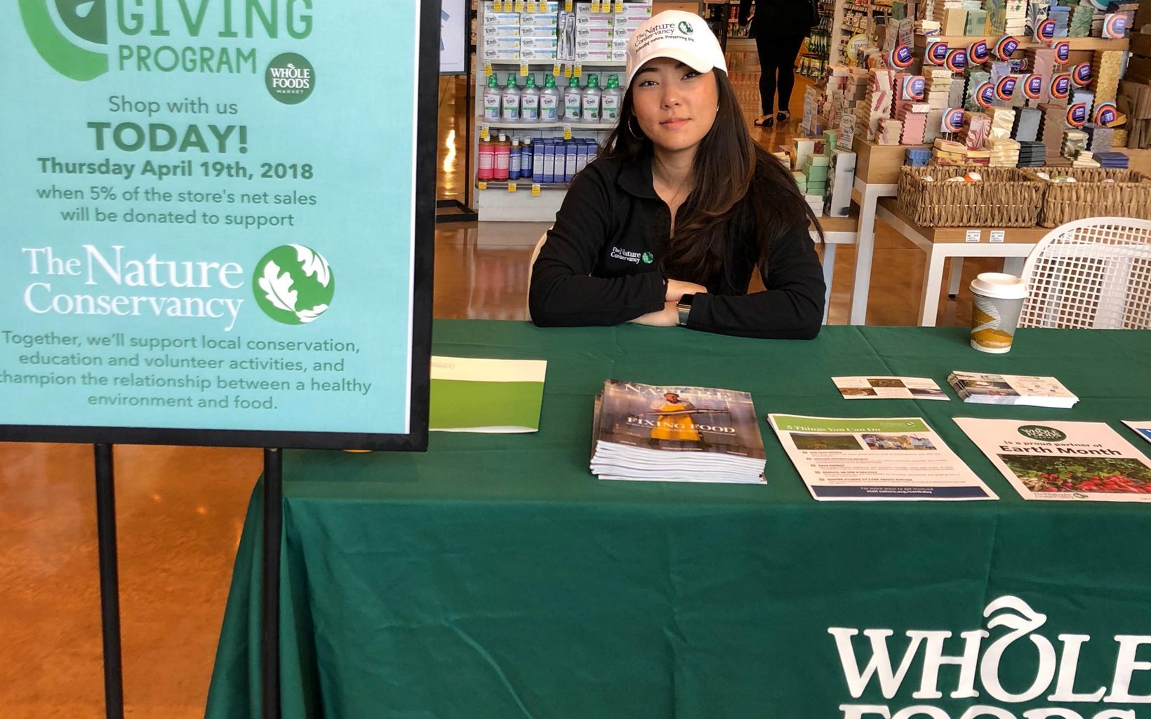 
                
                  WFM 5% Day in Tustin, CA TNC staff tables at a Whole Foods Market 5% Day event in Tustin, CA.
                  © TNC Staff.
                
              