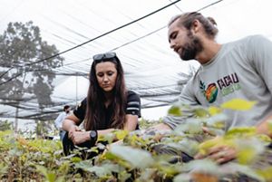 Members of the Extreme-E team visit Tucuma Municipal Nursery 