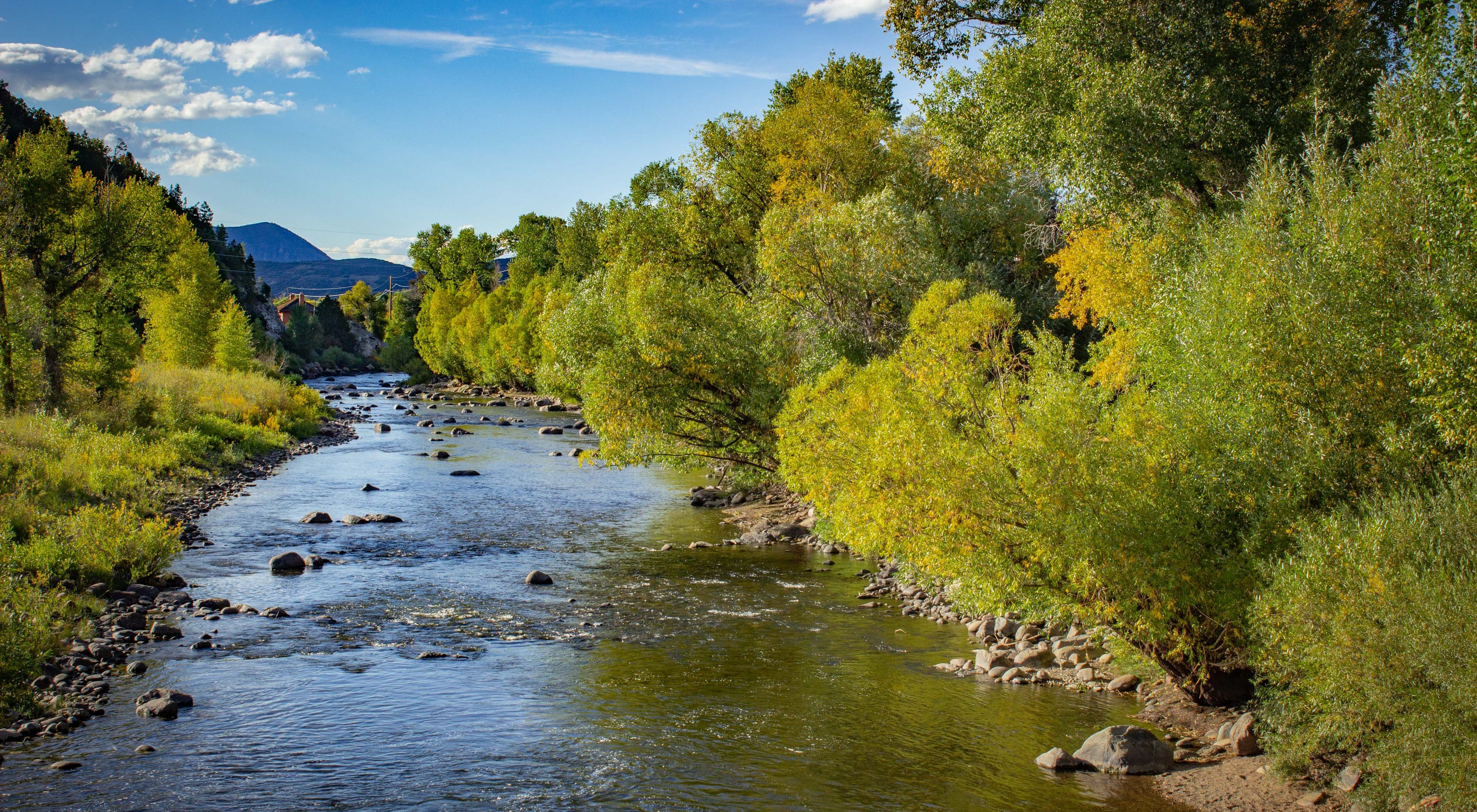 Early autumn on the Yampa River as it runs through Steamboat.