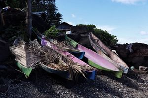 Perahu Nelayan pulau NIla