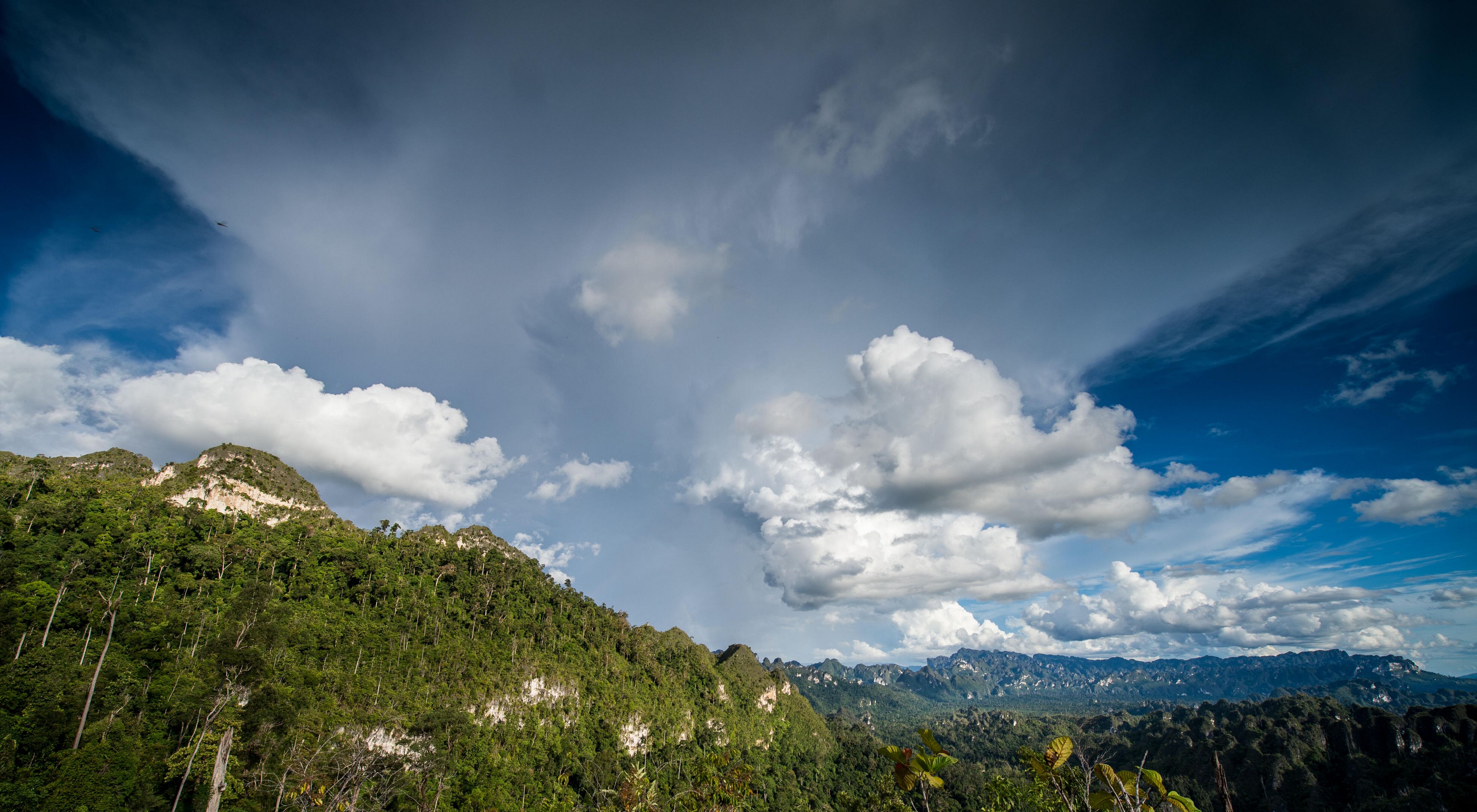 Pemandangan indah di Kalimantan Timur, Indonesia.