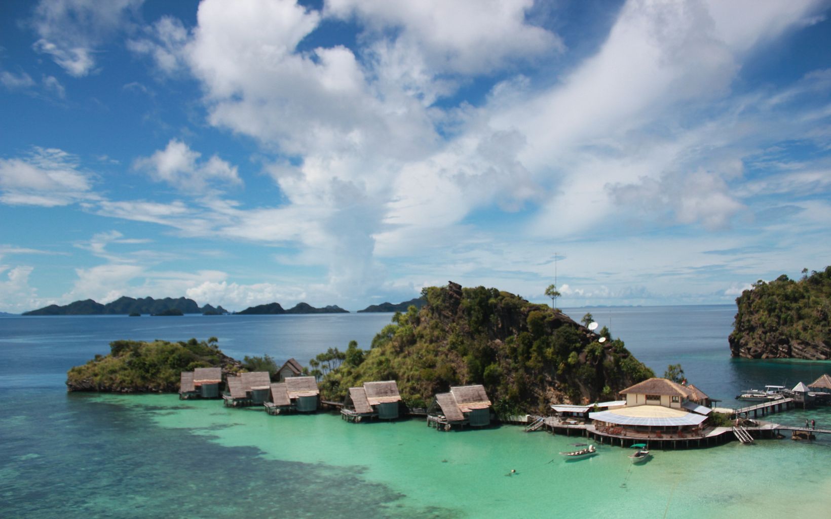
                
                  The beauty of Raja Ampat Tourist cottages above the seas of Raja Ampat, West Papua, Indonesia
                  © YKAN
                
              
