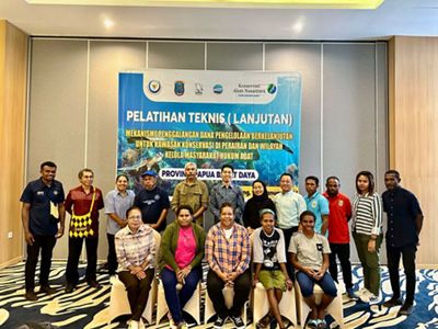 Para Peserta Pelatihan Penggalangan Dana Pengelolaan Berkelanjutan untuk Kawasan Konservasi di Wilayah Kelola MHA.