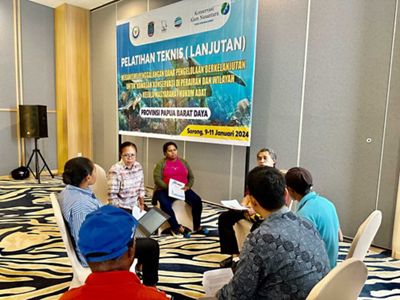 Pelatihan Melibatkan Sejumlah Pihak yang Berperan dalam Mengelola Kawasan Konservasi di Wilayah Kelola MHA.
