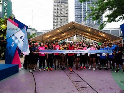 Para peserta fun run “Misi Lestari 2023: See Nature” bersiap di garis start untuk menyelesaikan sembilan misi yang terdiri dari aktivitas fisik dan pengetahuan umum seputar kegiatan konservasi YKAN.