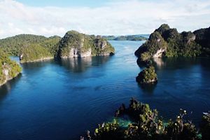 Lanskap konservasi perairan Raja Ampat, Papua barat.