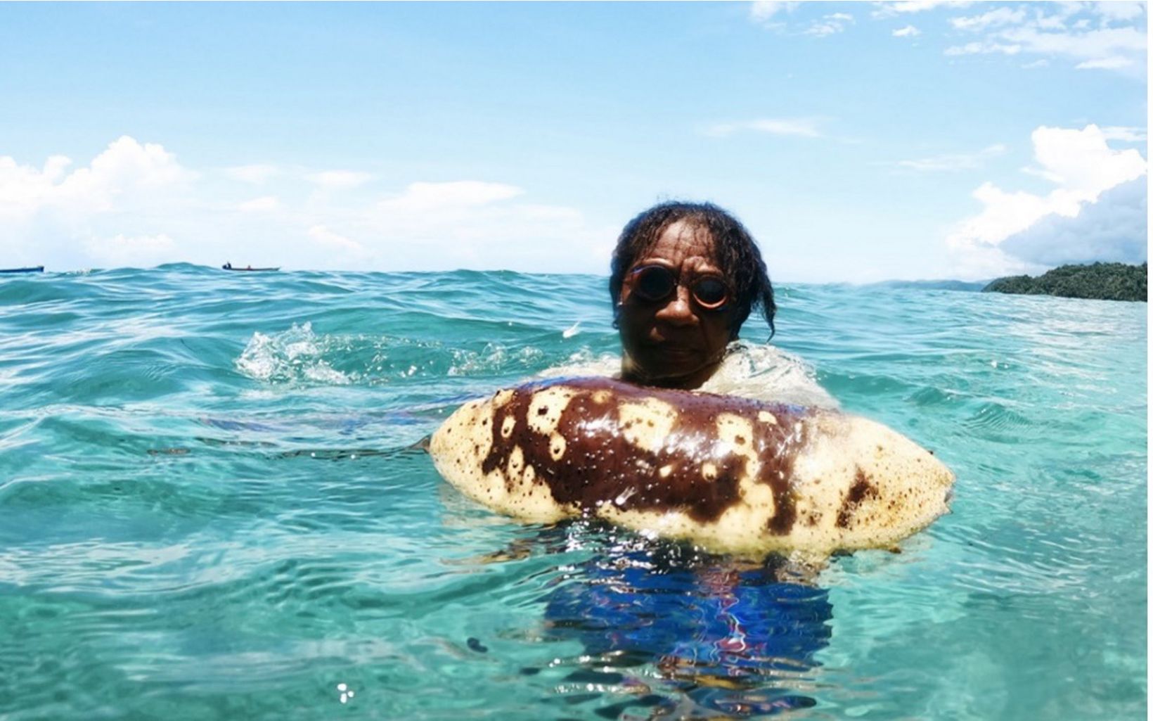  
Open Sea Sasi Event One of the members of Waifuna is picking up sea cucumbers at the time of breaking sasi. On 6 - 10 March 2022, the Waifuna Women's Group in Kapatcol Village, West Misool District, Raja Ampat Regency held an open sea sasi event. The sasi area was opened after being closed for 1 year. © Awaludinnoer/YKAN
