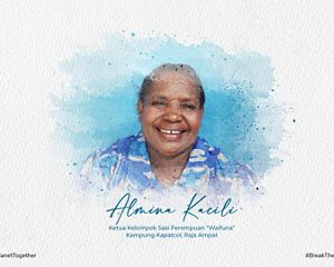 The head of the women's sasi group "Waifuna" Kapatcol Village, Raja Ampat.