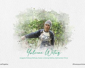 A member of Petkuq Mehuey of Wehea Protected Forest area, East Kalimantan.