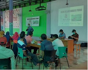 Pelatihan Budidaya Porang oleh YKAN di desa Biatan Bapinang (2021).