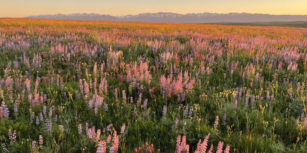 a field of flowers
