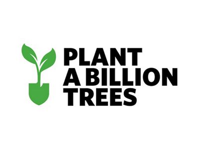 plant a billion trees logo.